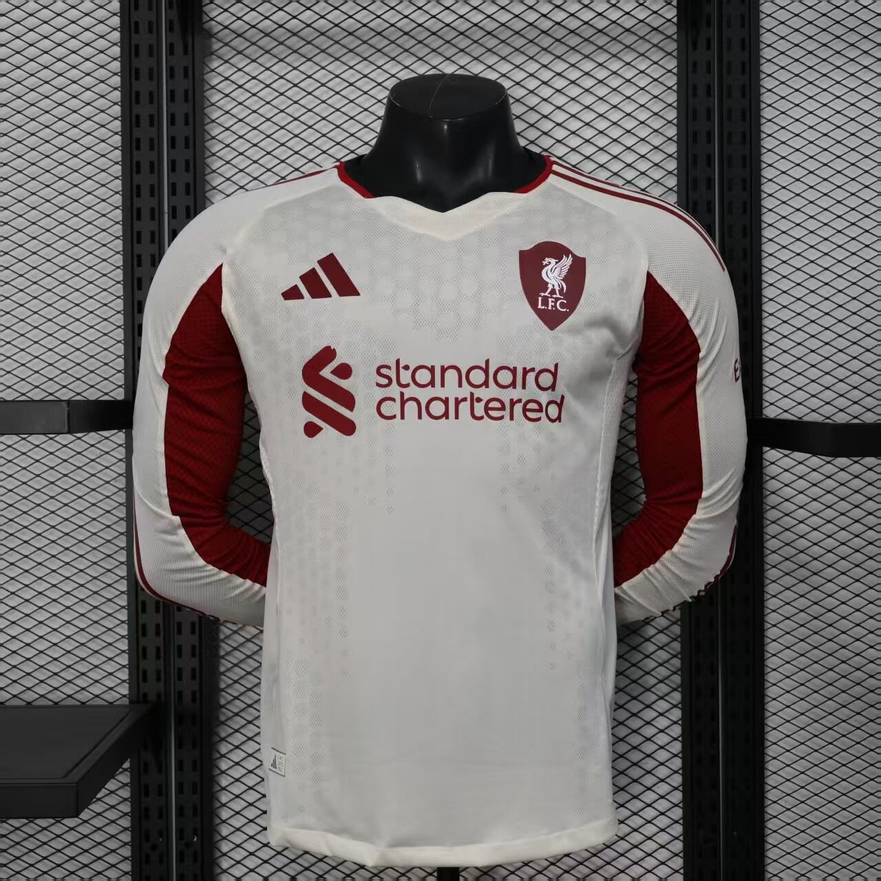 Maillot Liverpool Manches Longues 2025/26 Extérieur – Player Version
