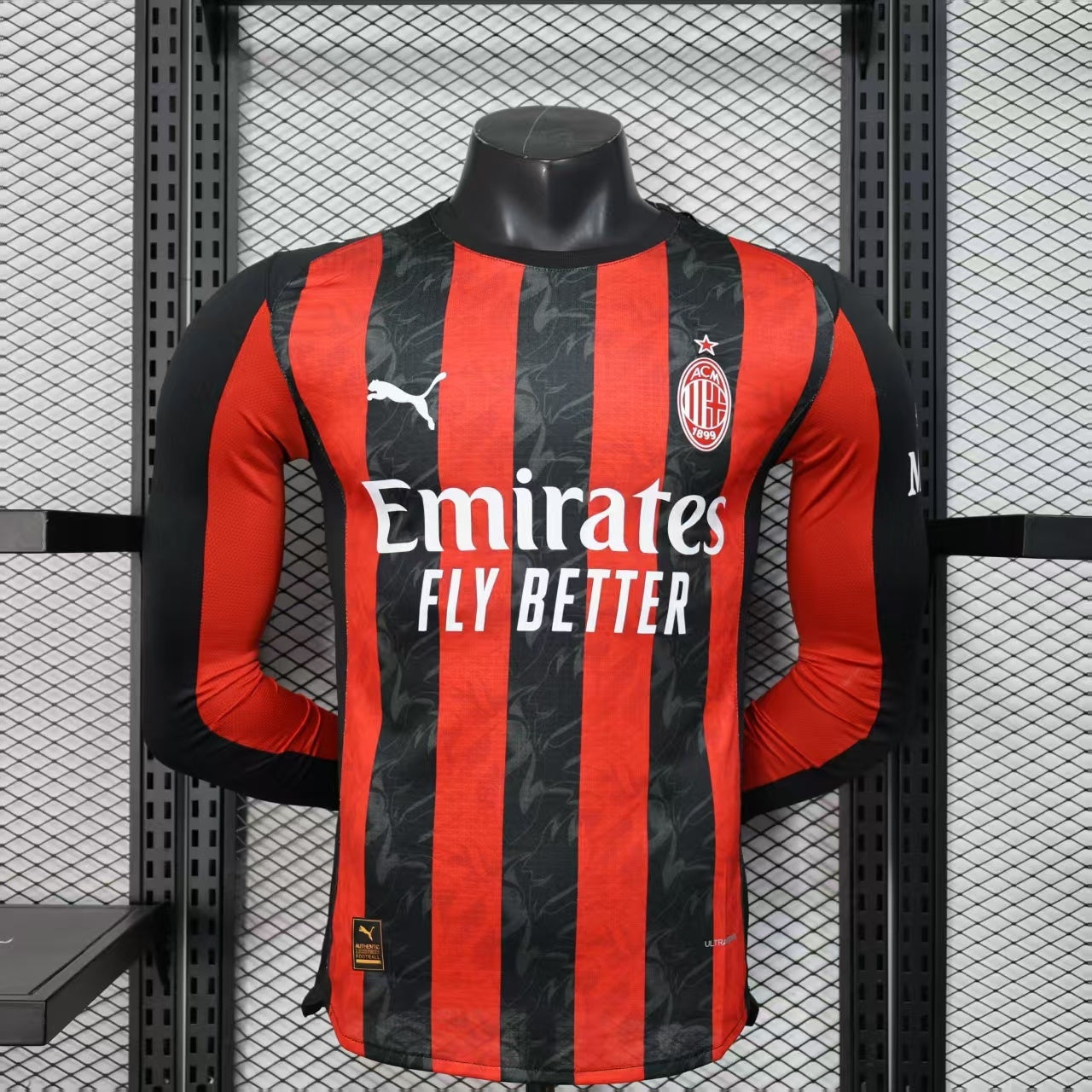 Maillot AC Milan Manches Longues 2025/26 Domicile – Player Version