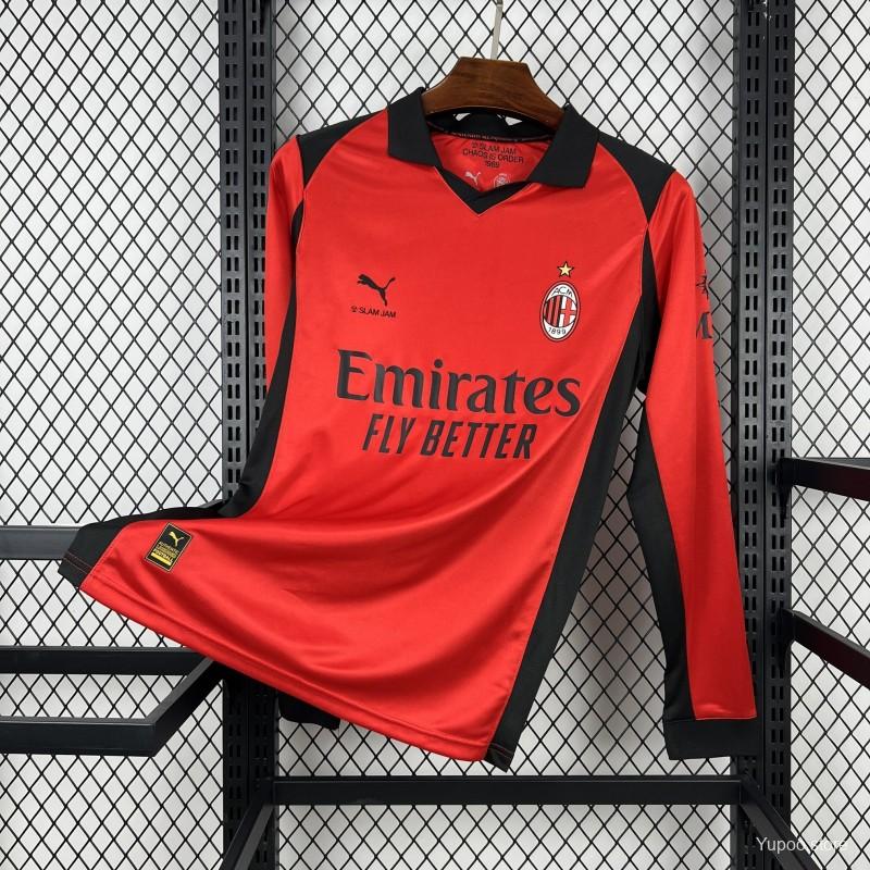 Camiseta local del AC Milan Serie A 2025/26