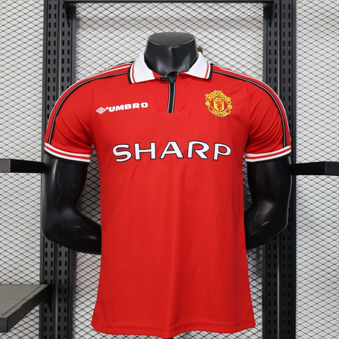 Maillot Manchester United Retro 1998/99 Domicile  – Player Version