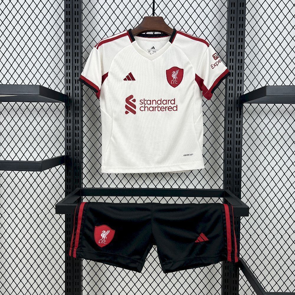 Kit Enfant Liverpool 2025/26 – Extérieur