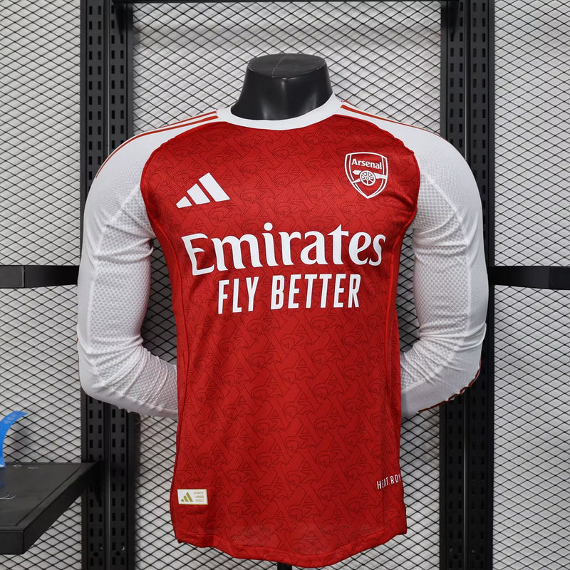 Maillot Arsenal Manches Longues 2025/26 Domicile – Player Version