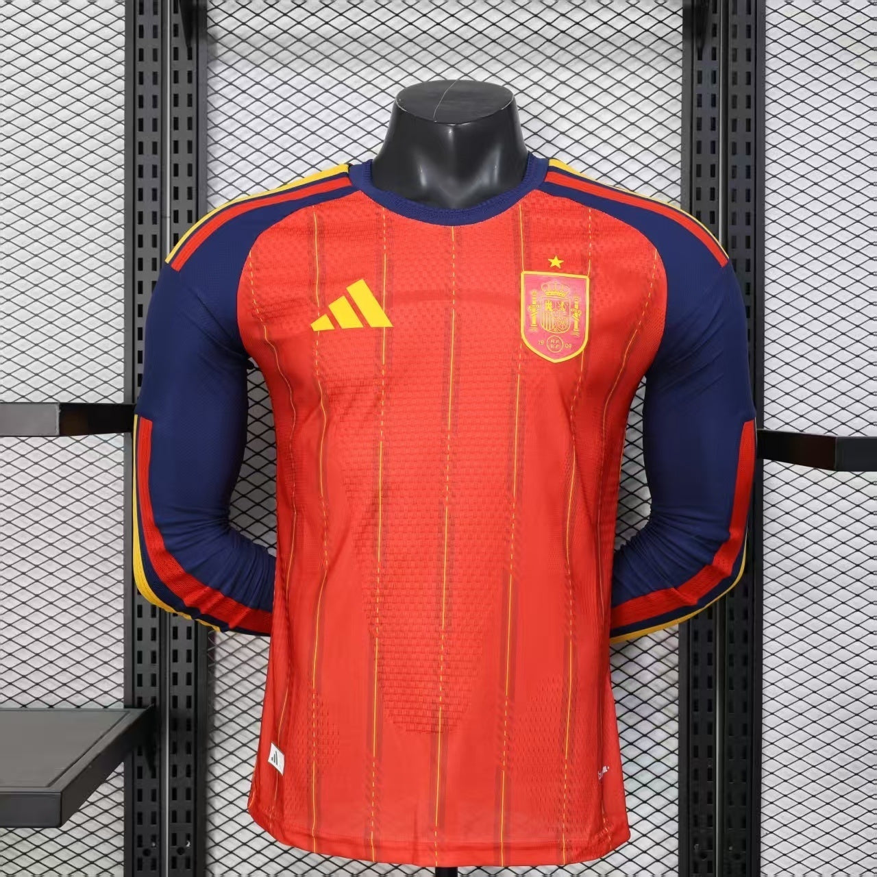 Maillot Espagne Manches Longues Coupe du Monde 2026 Domicile – Player Version