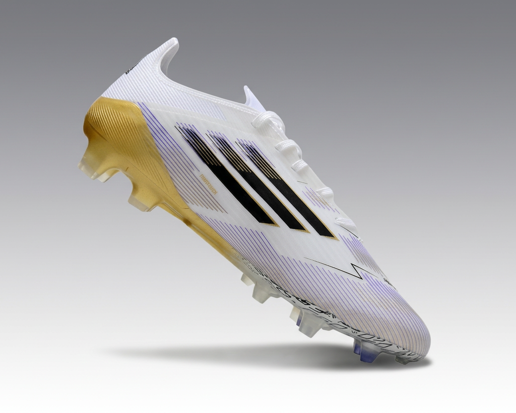 Adidas F50 avec lacets Elite – Blanc / Or