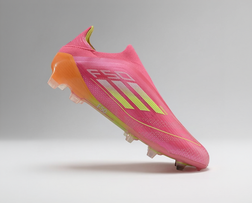 Adidas F50 sans lacets Elite – Rose / Jaune fluo