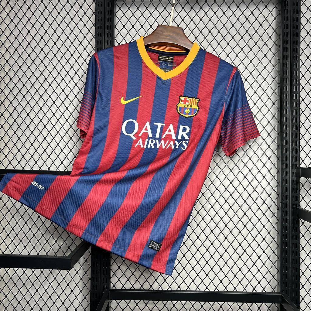 Maillot FC Barcelone 2013/14 Rétro – Domicile