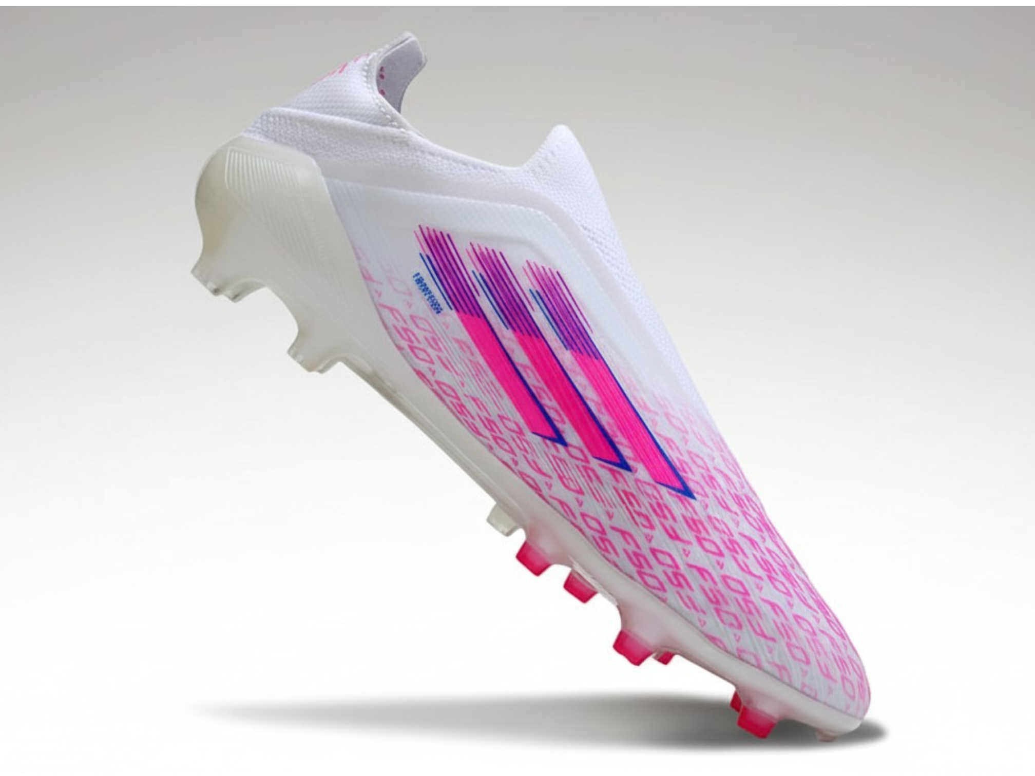 Adidas F50 sans lacets Elite – Blanc / Rose fluo