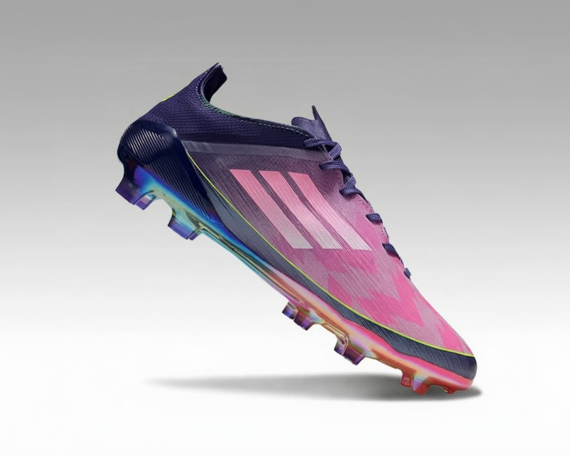 Adidas F50 avec lacets Elite – Violet / Rose irisé