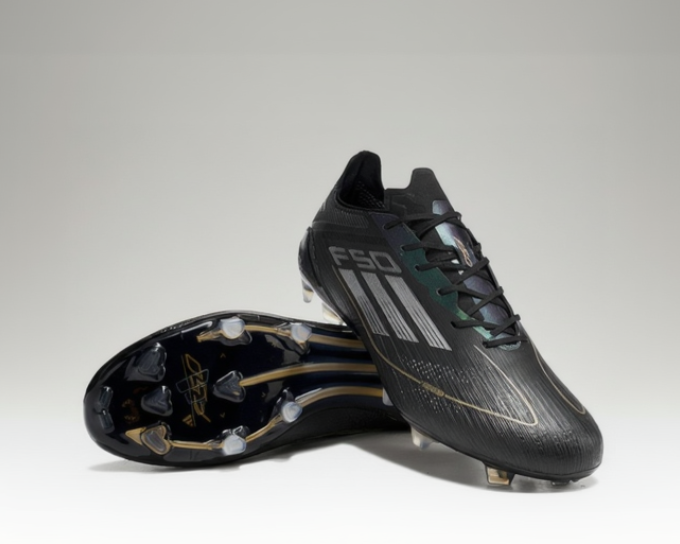 Adidas F50 avec lacets Elite – Noir / Vert / Or