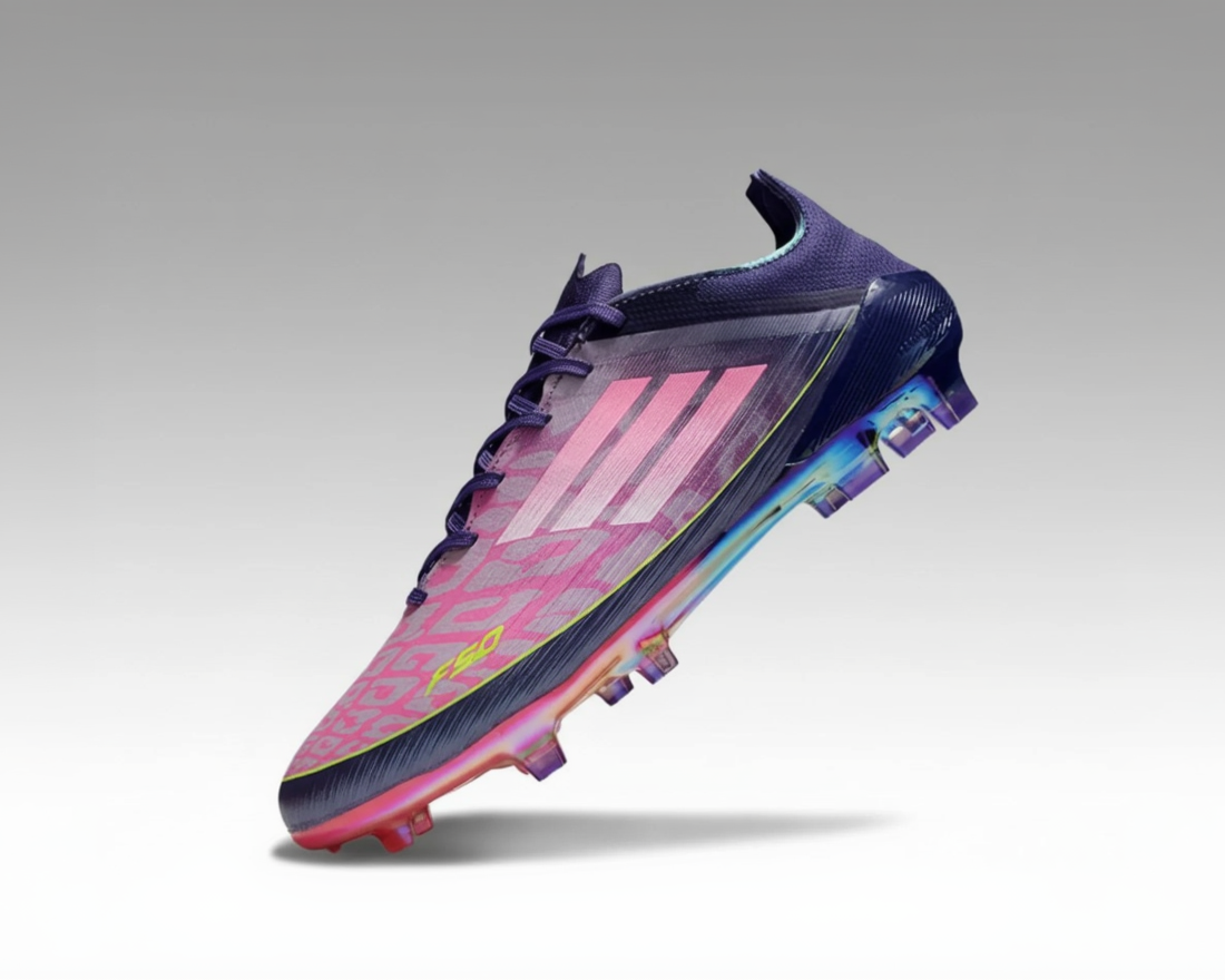 Adidas F50 avec lacets Elite – Violet / Rose irisé