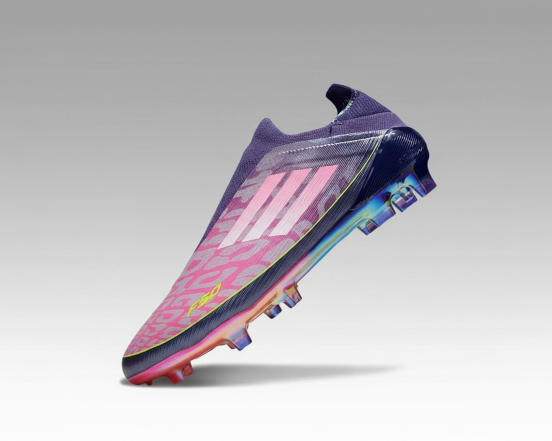 Adidas F50 sans lacets Elite – Violet / Rose irisé