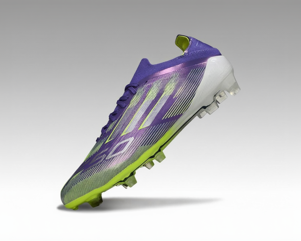 Adidas F50 avec lacets Elite – Violet / Vert