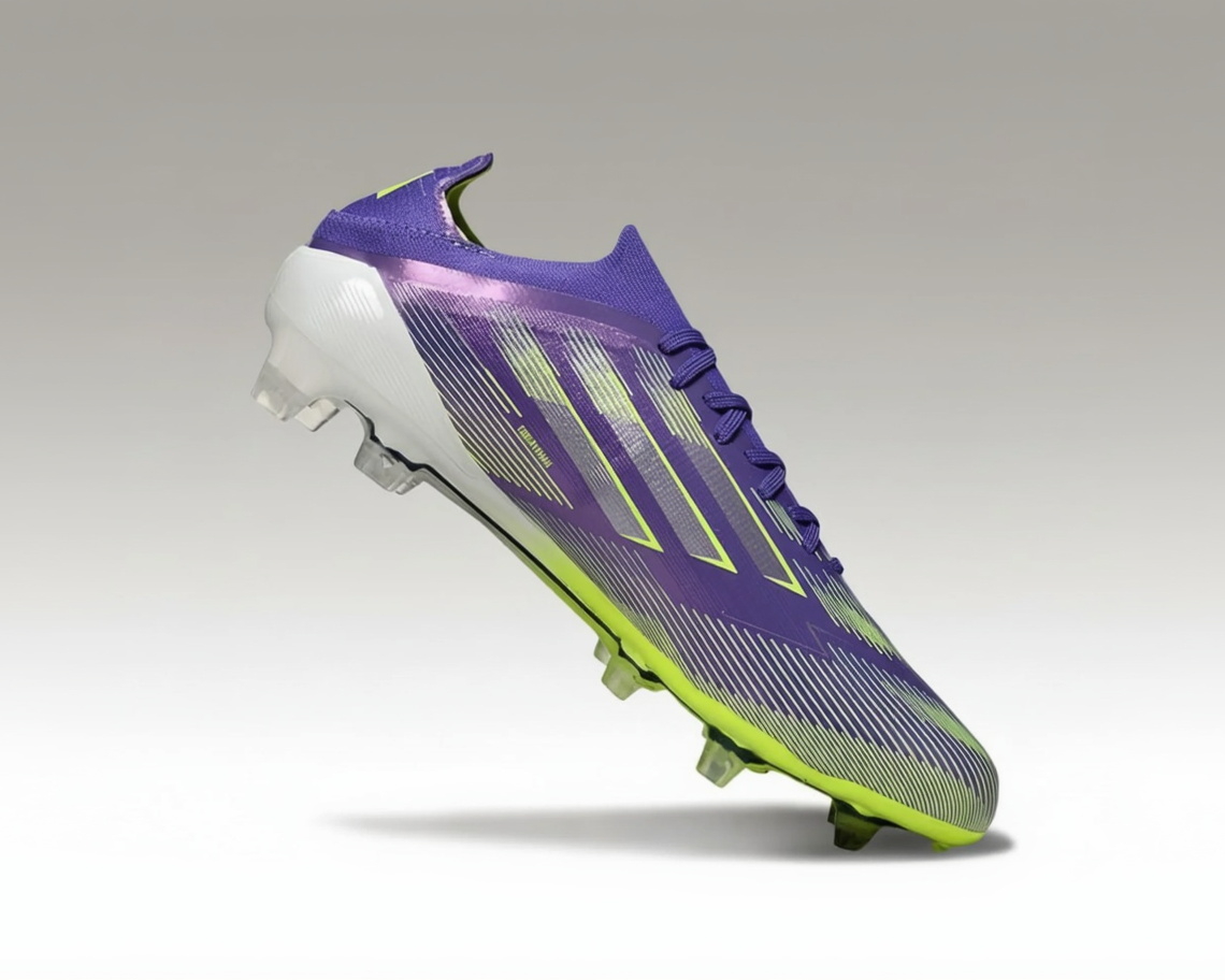 Adidas F50 avec lacets Elite – Violet / Vert