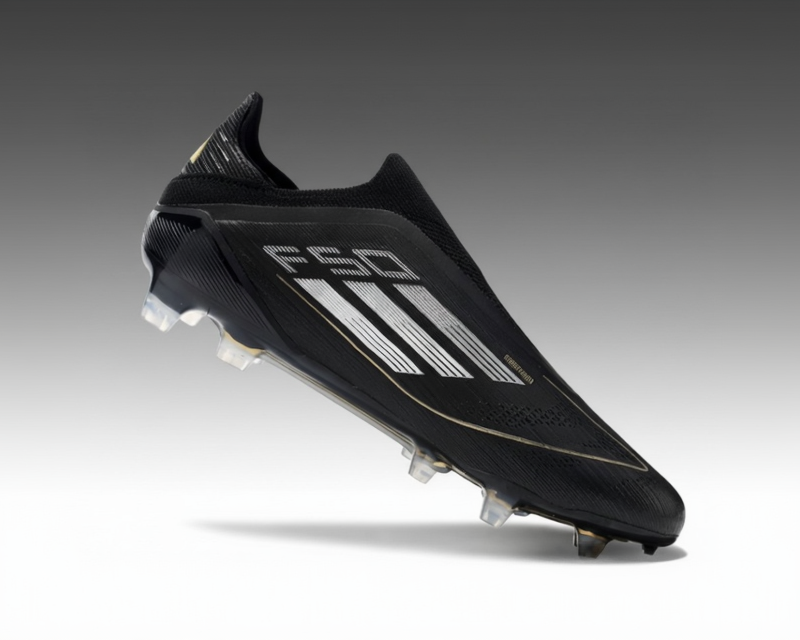 Adidas F50 sans lacets Elite – Noir / Vert / Or
