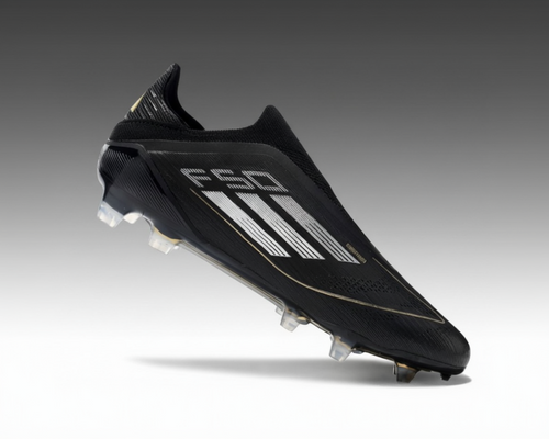 Adidas F50 sans lacets Elite – Noir / Vert / Or