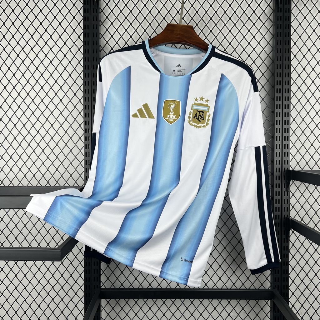 Maillot Argentine Manches Longues Coupe du Monde 2026 – Domicile