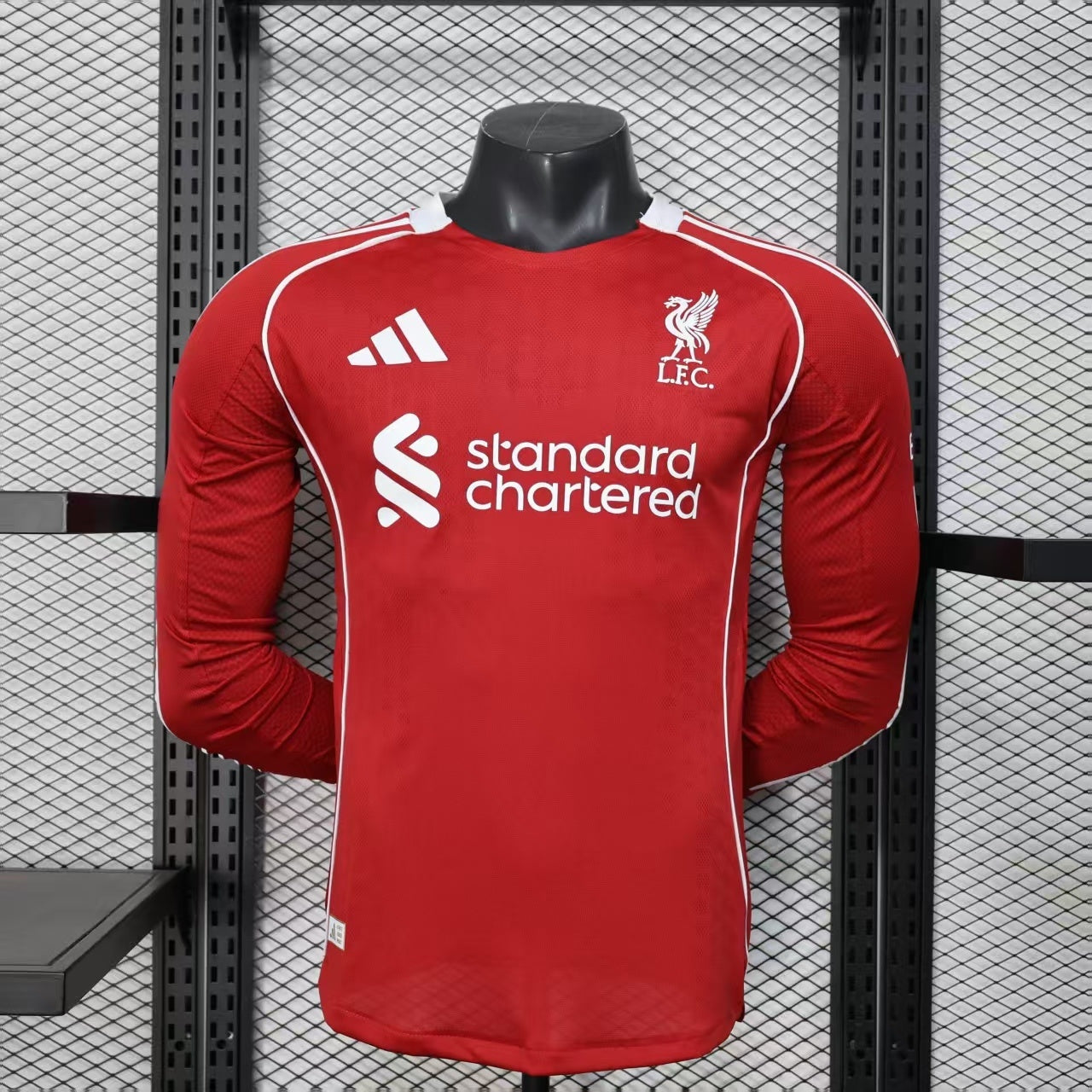 Maillot Liverpool Manches Longues 2025/26 Domicile – Player Version