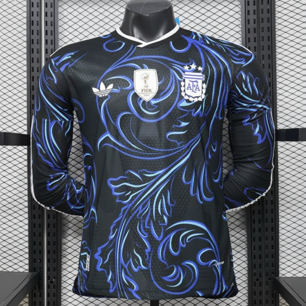 Maillot Argentine Manches Longues Coupe du Monde 2026 Extérieur – Player Version