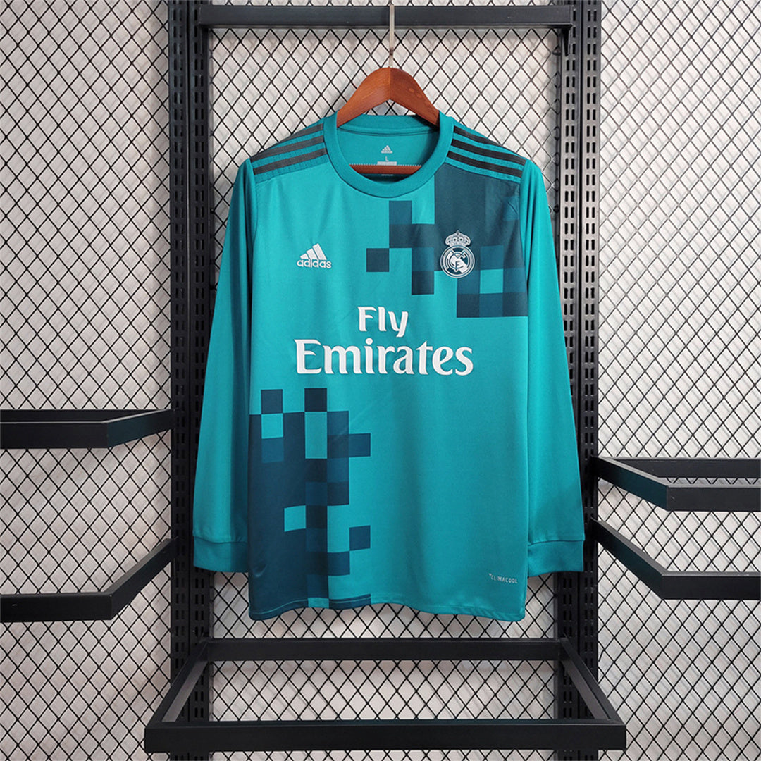 Maillot Real Madrid 2017/18 Manches Longues Rétro – Third