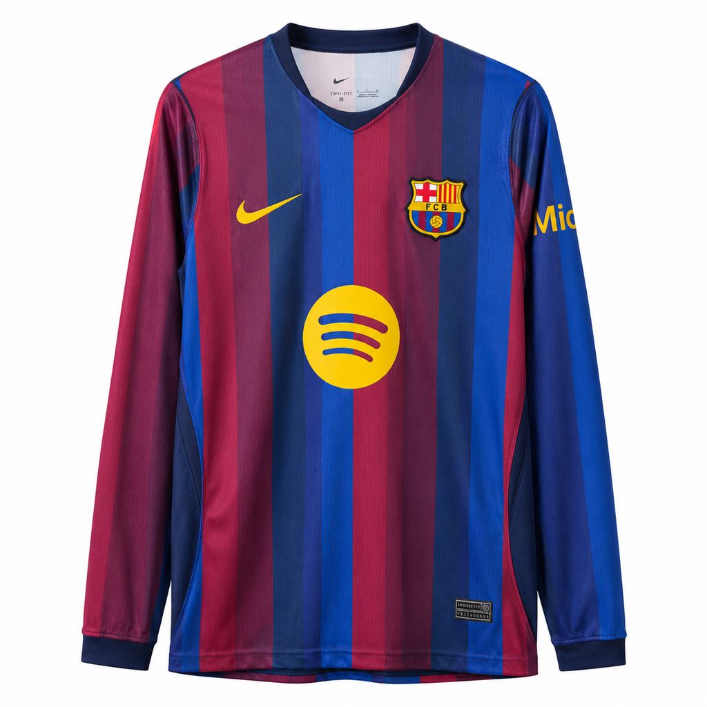Maillot FC Barcelona Manches Longues 2026/27 – Domicile