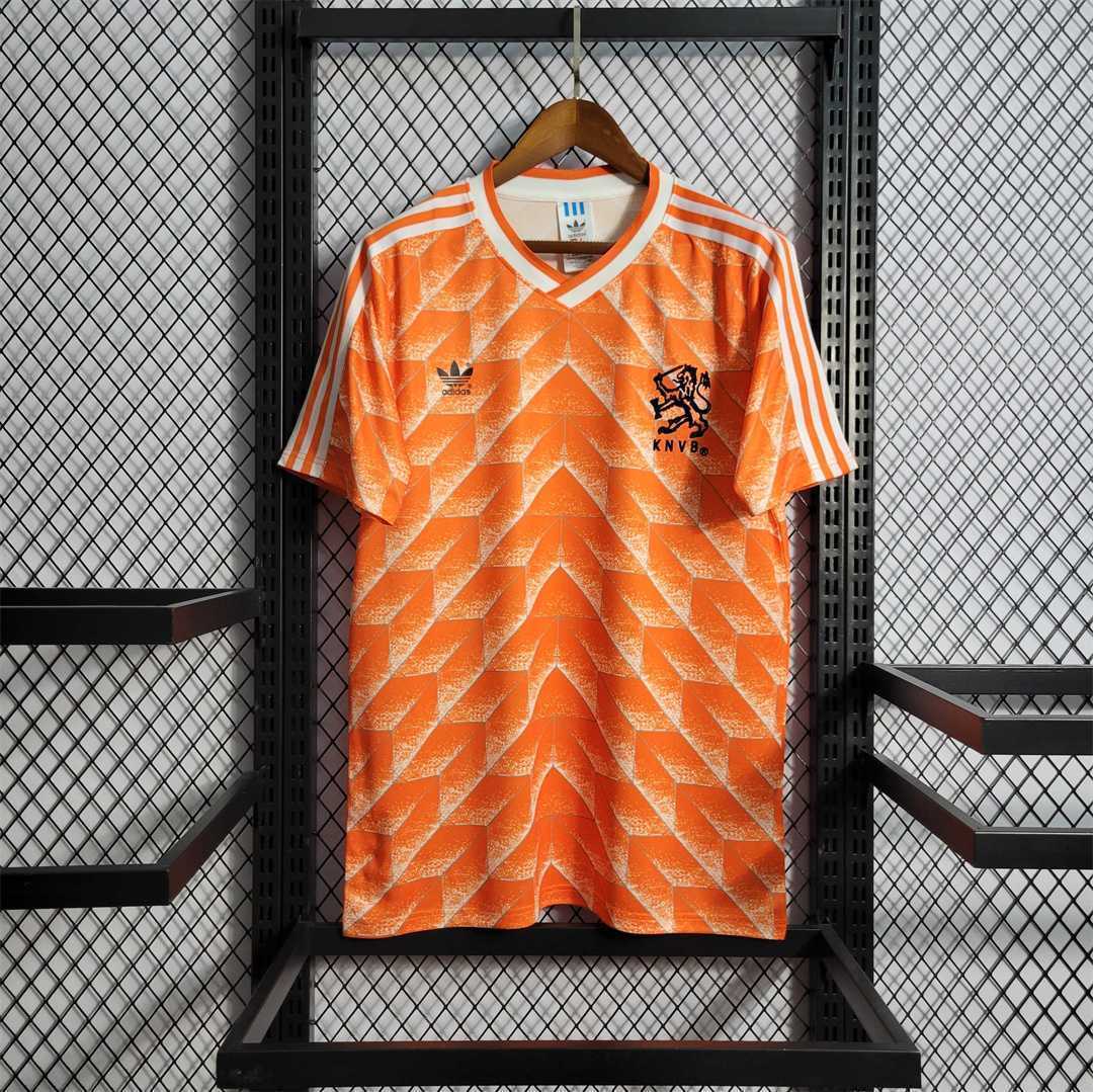 Camiseta retro de local de los Países Bajos de 1988